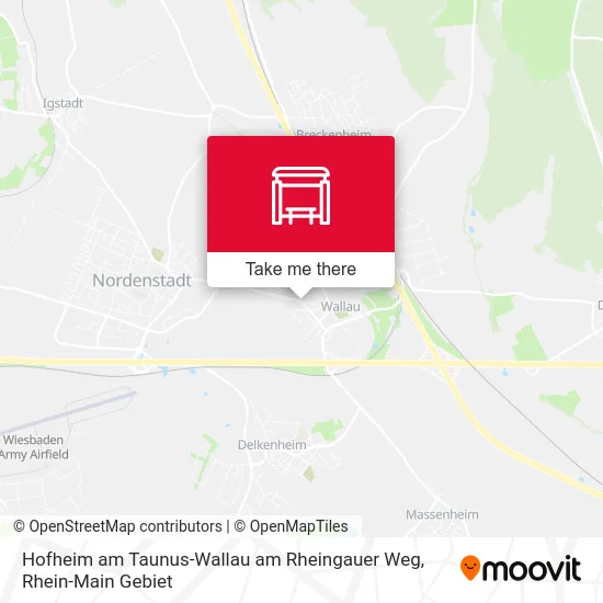 Карта Hofheim am Taunus-Wallau am Rheingauer Weg