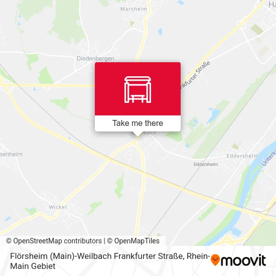 Карта Flörsheim (Main)-Weilbach Frankfurter Straße