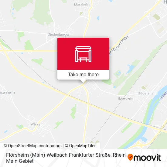 Карта Flörsheim (Main)-Weilbach Frankfurter Straße