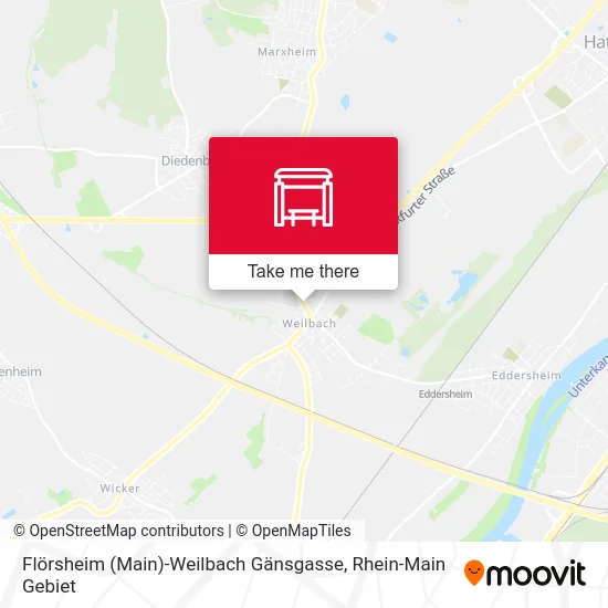 Карта Flörsheim (Main)-Weilbach Gänsgasse