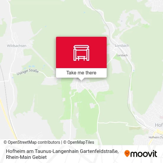 Карта Hofheim am Taunus-Langenhain Gartenfeldstraße