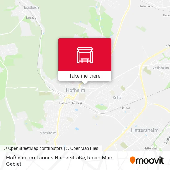 Карта Hofheim am Taunus Niederstraße