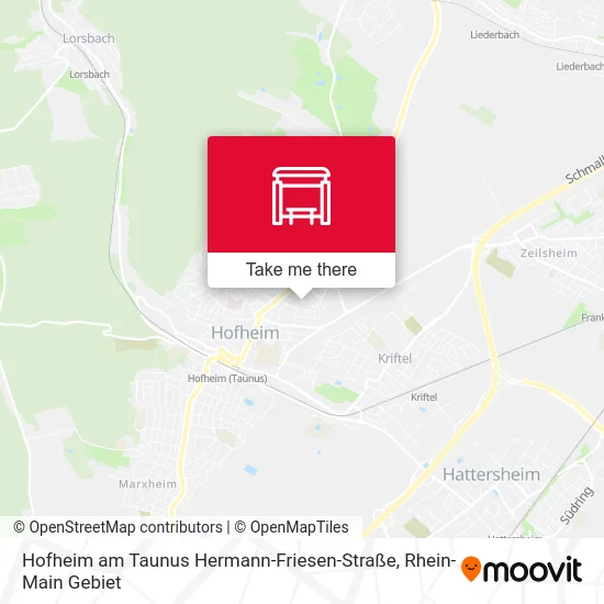 Карта Hofheim am Taunus Hermann-Friesen-Straße