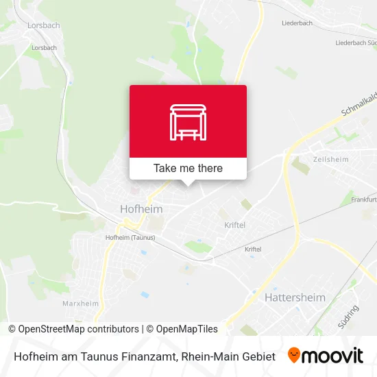 Карта Hofheim am Taunus Finanzamt