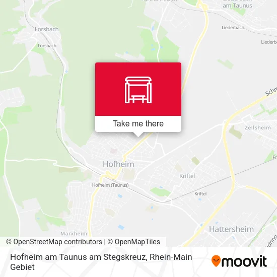 Карта Hofheim am Taunus am Stegskreuz