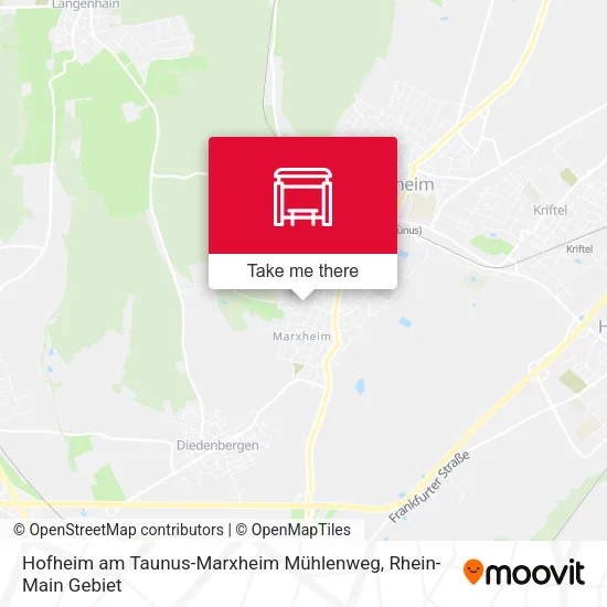 Карта Hofheim am Taunus-Marxheim Mühlenweg