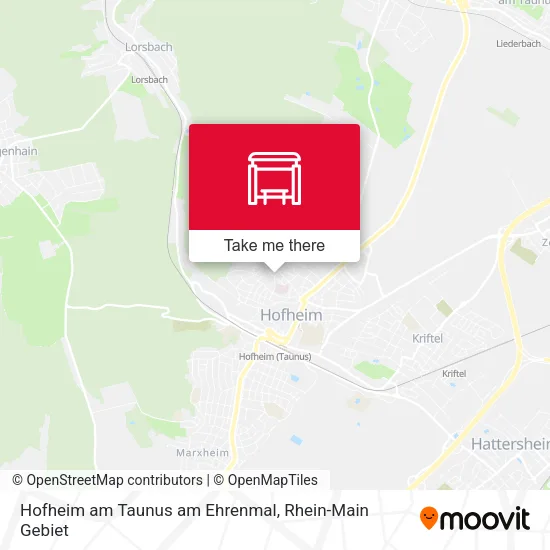 Карта Hofheim am Taunus am Ehrenmal