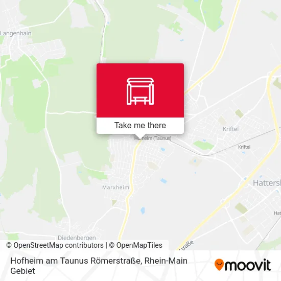 Карта Hofheim am Taunus Römerstraße