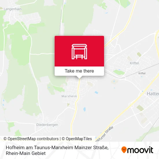 Карта Hofheim am Taunus-Marxheim Mainzer Straße