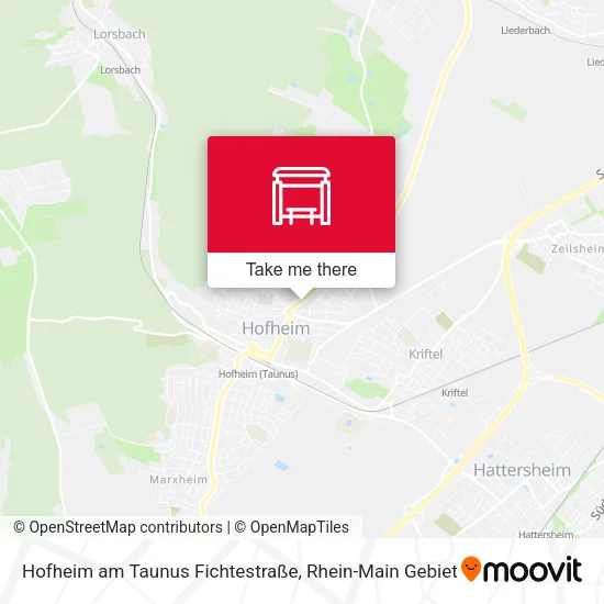 Карта Hofheim am Taunus Fichtestraße