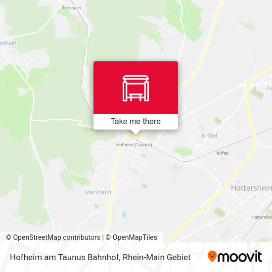 Карта Hofheim am Taunus Bahnhof