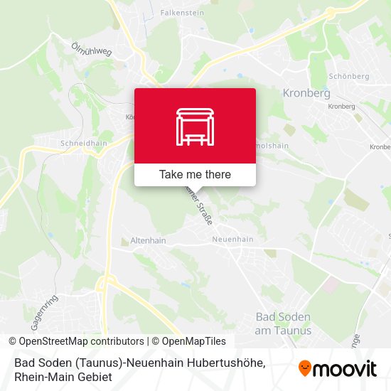 Карта Bad Soden (Taunus)-Neuenhain Hubertushöhe