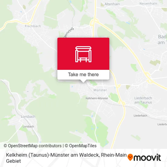 Карта Kelkheim (Taunus)-Münster am Waldeck
