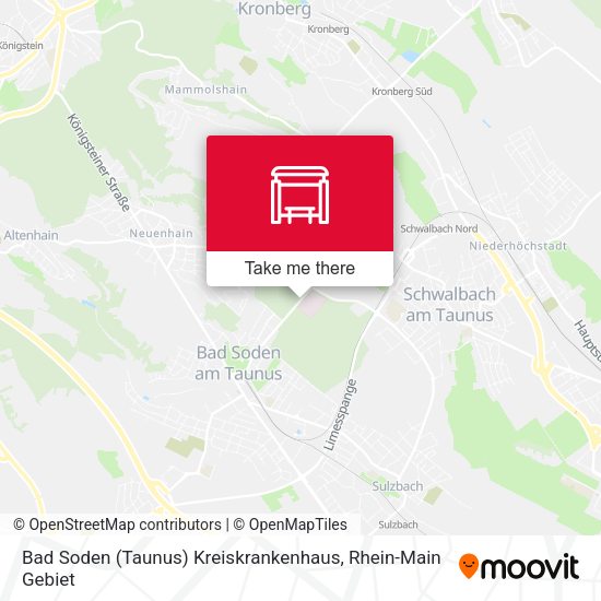 Bad Soden (Taunus) Kreiskrankenhaus map