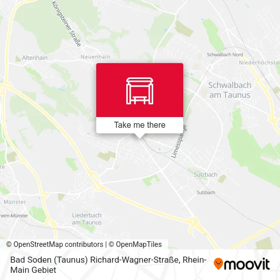 Карта Bad Soden (Taunus) Richard-Wagner-Straße