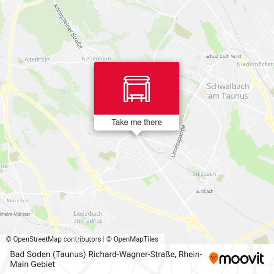 Карта Bad Soden (Taunus) Richard-Wagner-Straße