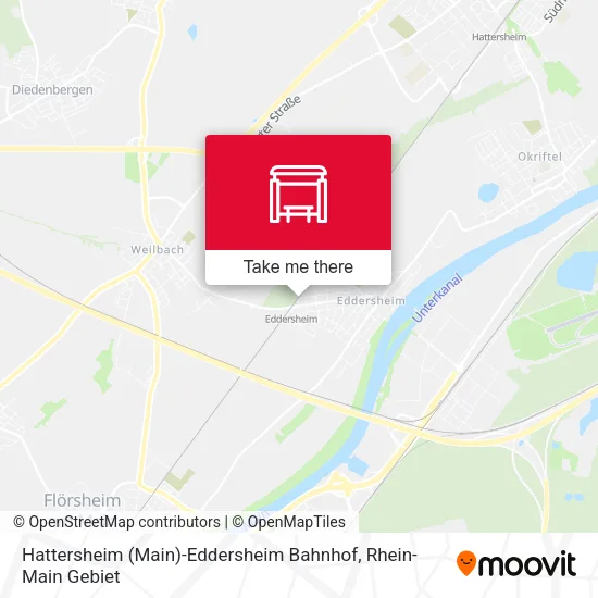 Карта Hattersheim (Main)-Eddersheim Bahnhof