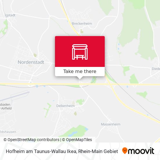 Hofheim am Taunus-Wallau Ikea map