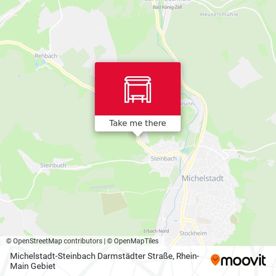 Michelstadt-Steinbach Darmstädter Straße map