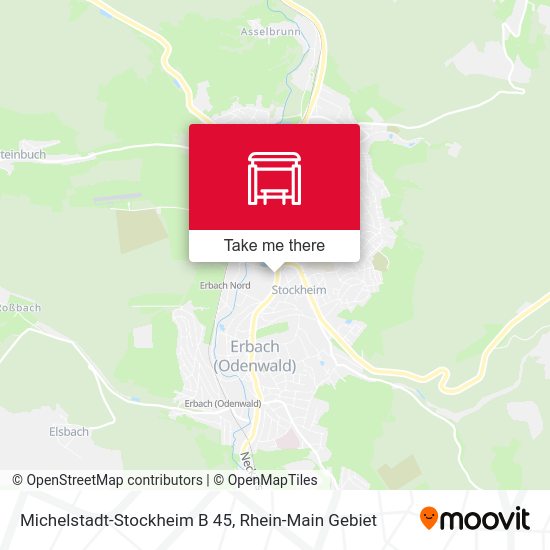 Michelstadt-Stockheim B 45 map