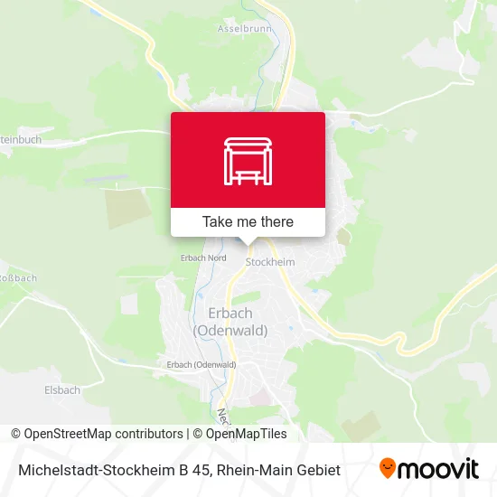 Michelstadt-Stockheim B 45 map
