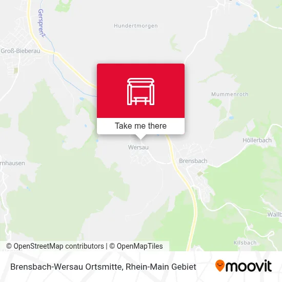 Brensbach-Wersau Ortsmitte map