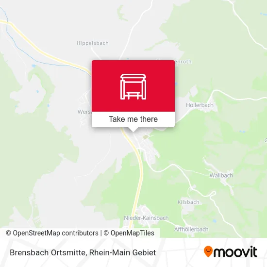 Карта Brensbach Ortsmitte