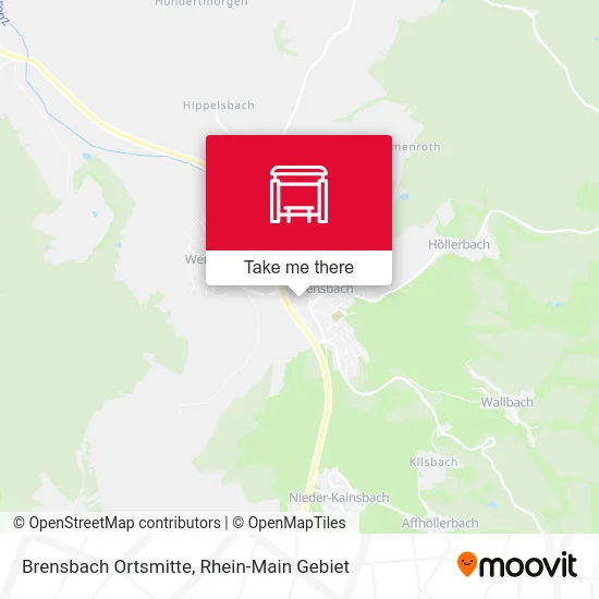 Карта Brensbach Ortsmitte