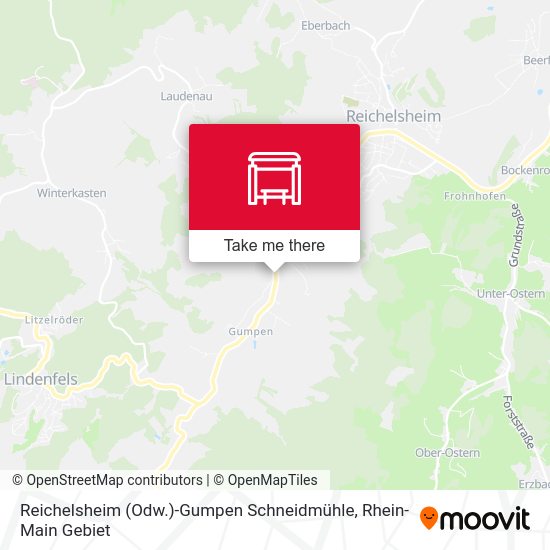 Reichelsheim (Odw.)-Gumpen Schneidmühle map