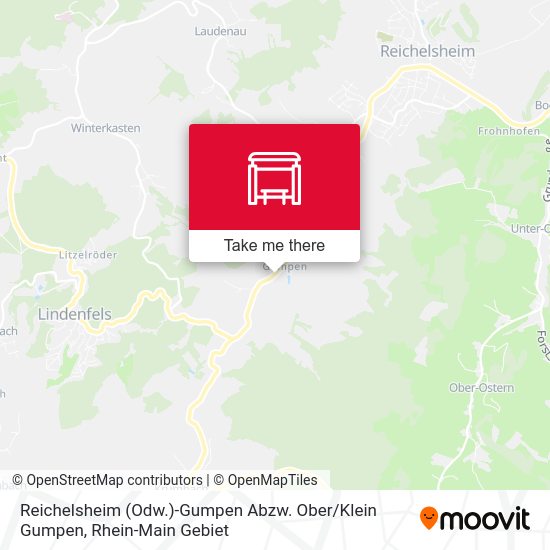 Reichelsheim (Odw.)-Gumpen Abzw. Ober / Klein Gumpen map