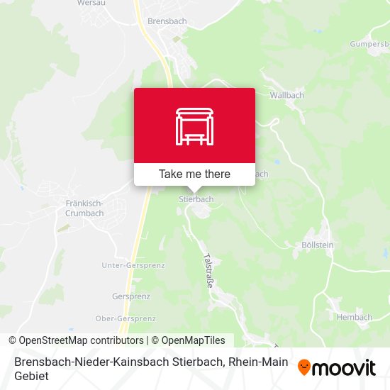Brensbach-Nieder-Kainsbach Stierbach map