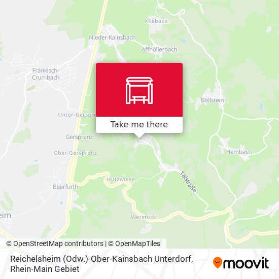 Reichelsheim (Odw.)-Ober-Kainsbach Unterdorf map