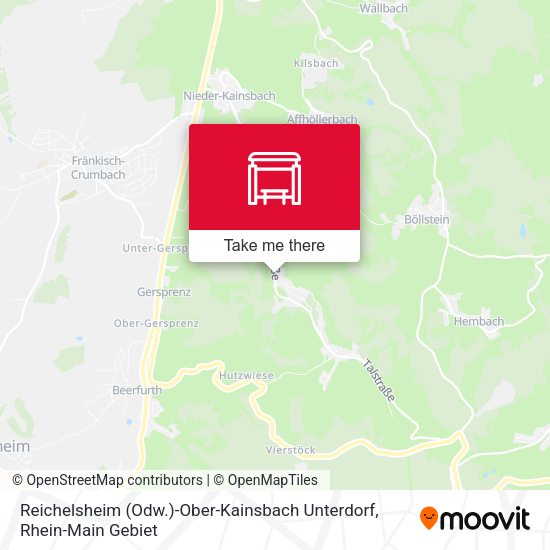 Reichelsheim (Odw.)-Ober-Kainsbach Unterdorf map