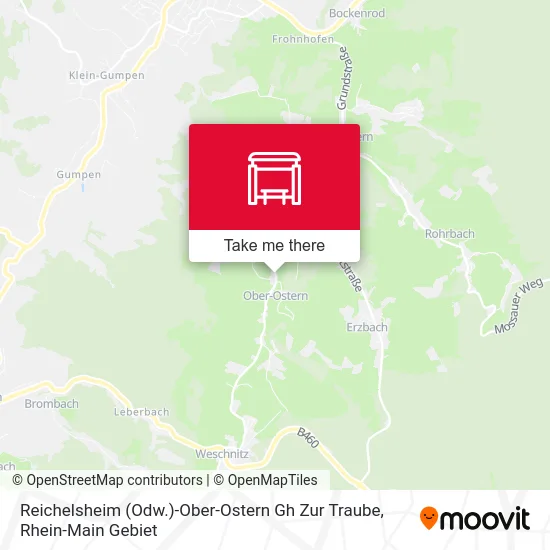 Карта Reichelsheim (Odw.)-Ober-Ostern Gh Zur Traube