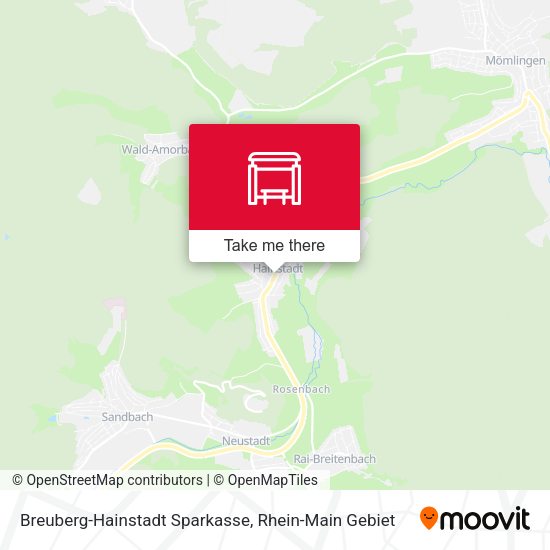 Breuberg-Hainstadt Sparkasse map