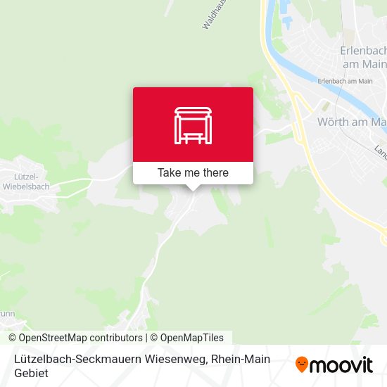 Lützelbach-Seckmauern Wiesenweg map