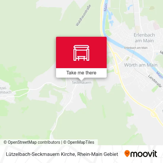 Карта Lützelbach-Seckmauern Kirche