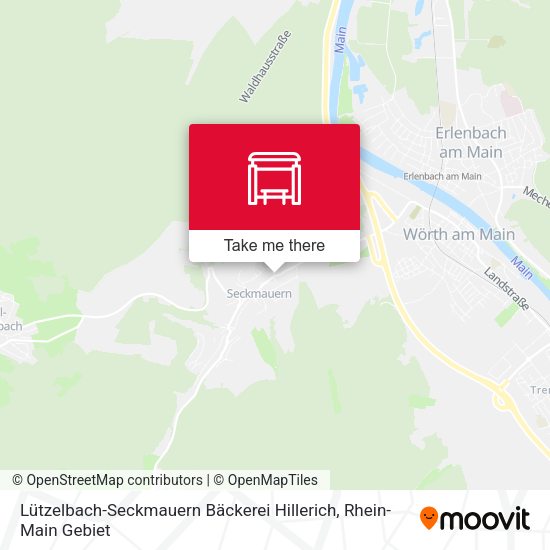 Lützelbach-Seckmauern Bäckerei Hillerich map