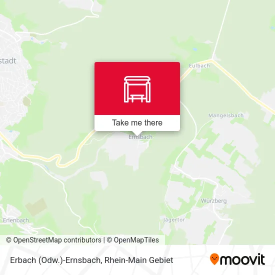 Карта Erbach (Odw.)-Ernsbach