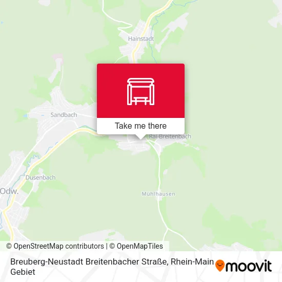 Карта Breuberg-Neustadt Breitenbacher Straße