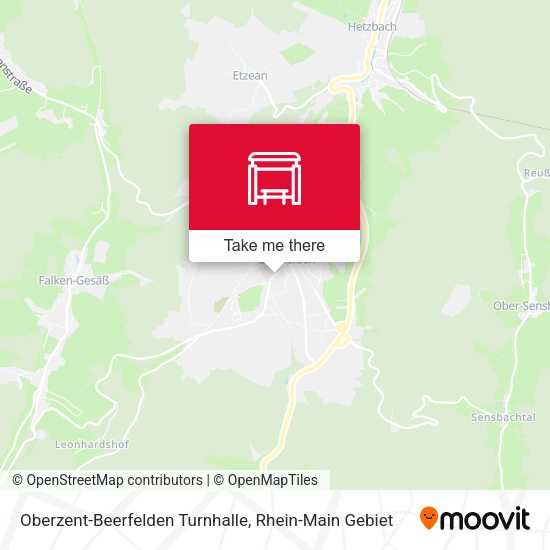 Oberzent-Beerfelden Turnhalle map