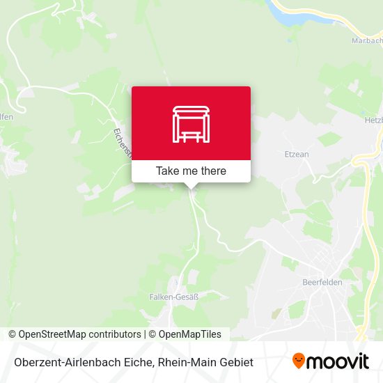 Oberzent-Airlenbach Eiche map