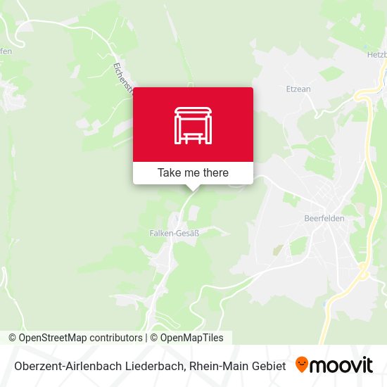 Oberzent-Airlenbach Liederbach map