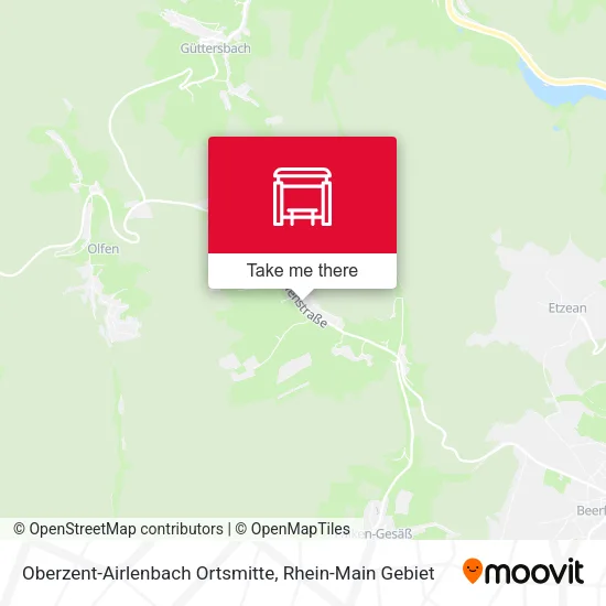 Карта Oberzent-Airlenbach Ortsmitte