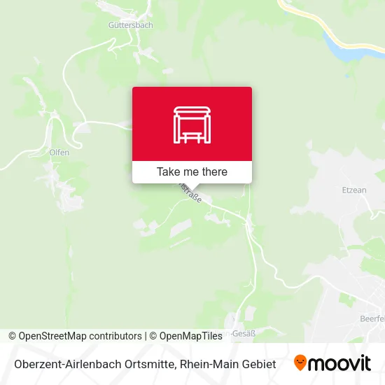 Карта Oberzent-Airlenbach Ortsmitte