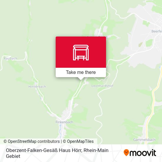 Oberzent-Falken-Gesäß Haus Hörr map