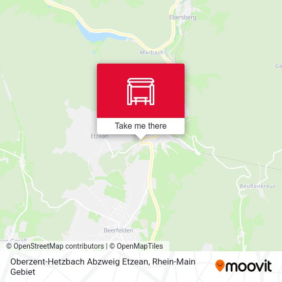 Oberzent-Hetzbach Abzweig Etzean map