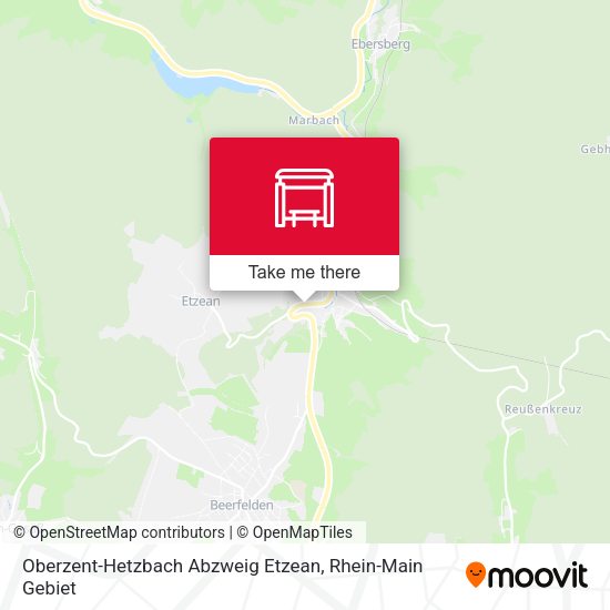 Oberzent-Hetzbach Abzweig Etzean map