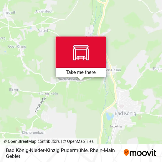 Карта Bad König-Nieder-Kinzig Pudermühle