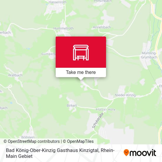 Карта Bad König-Ober-Kinzig Gasthaus Kinzigtal